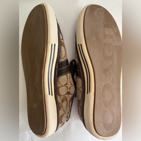 Coach Signature "C" Canvas & Suede Sneakers – Women’s 9½ – Brown Monogram - Picture 9 of 10